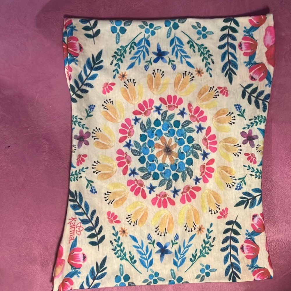 karma headband floral pattern